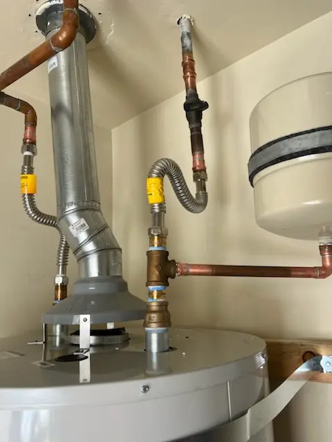 Water heater installation and plumbing repair in Wyncroft