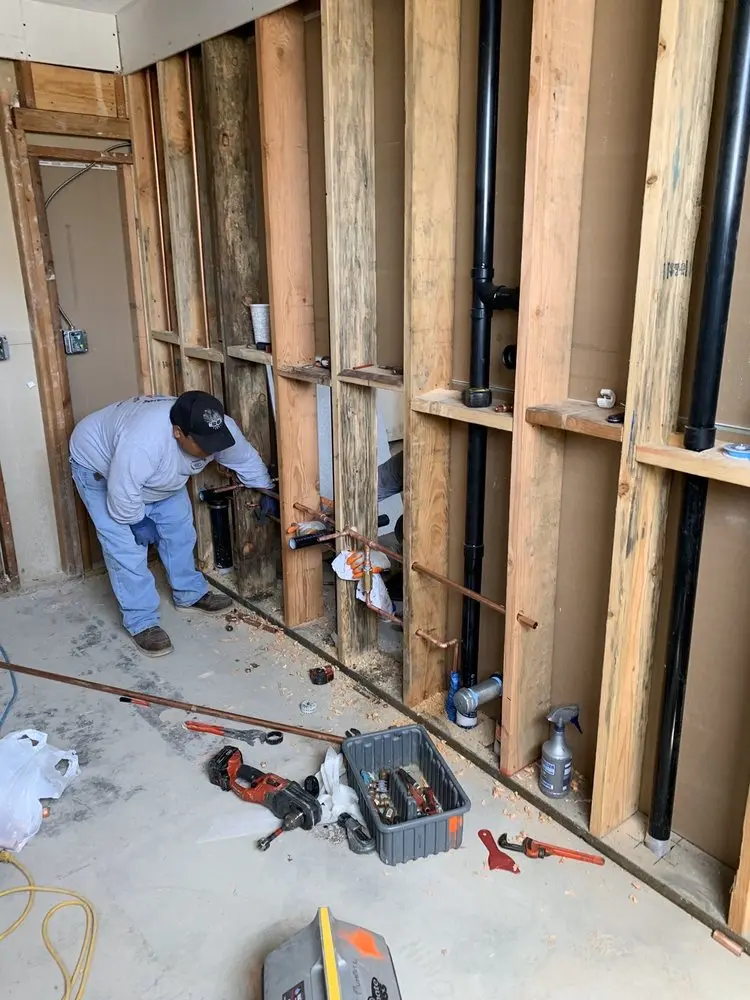 Commercial rough-in plumbing for Water Heater Replacement in Wyncroft